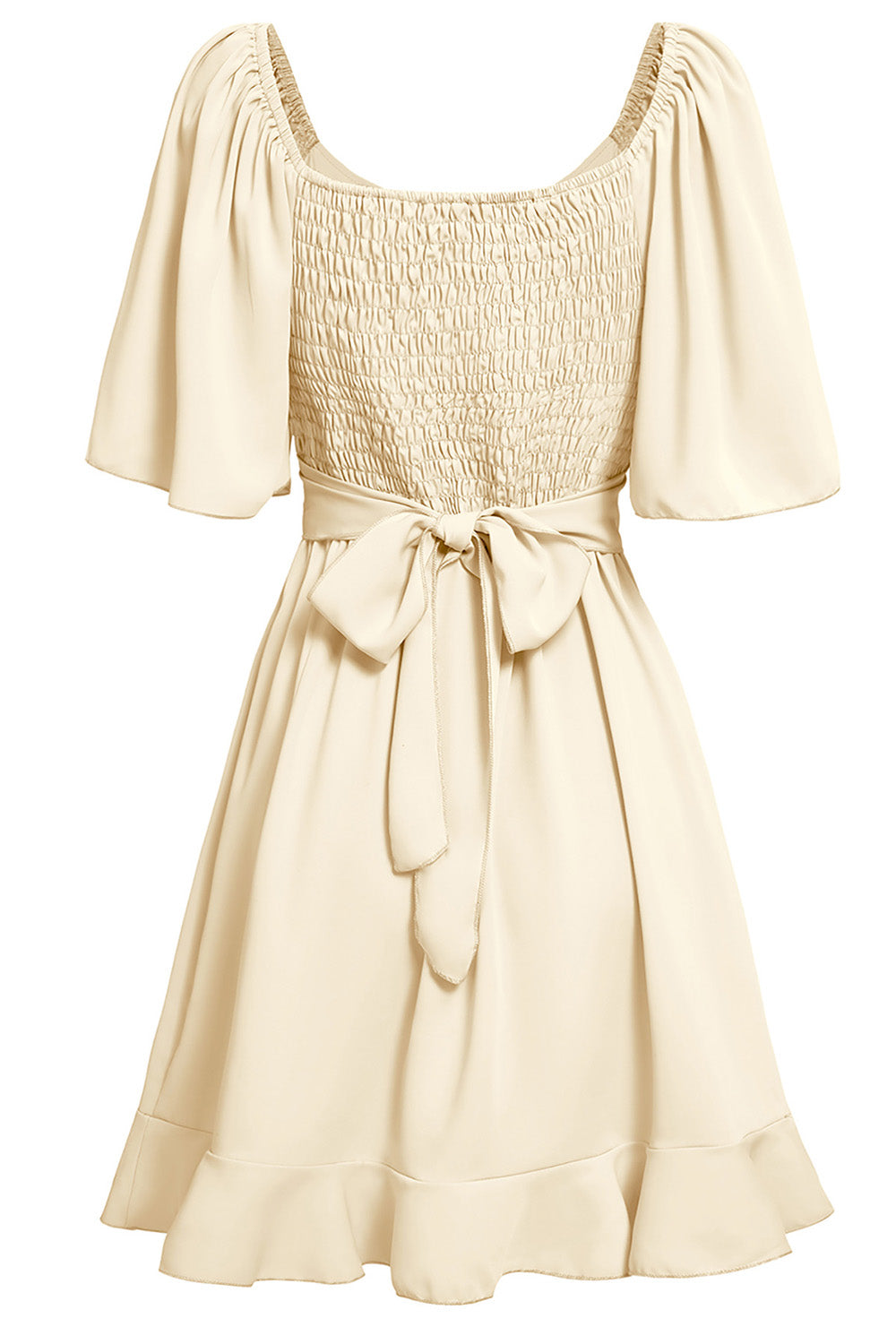 Soline | Robe portefeuille courte à volants